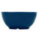 A Texas Blue melamine bowl with white specks.