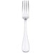A Oneida silver stainless steel salad/dessert fork with a white background.
