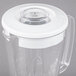 A Proctor Silex clear plastic pitcher with a white lid.
