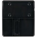 A black plastic Hamilton Beach coffee tray with two holes and a handle.
