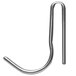 A silver Advance Tabco plated pot hook with a long handle.