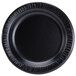 Dart 7PBQR Quiet Classic 7" Black Laminated Round Foam Plate - 1000/Case Main Thumbnail 2
