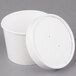 Huhtamaki 71843 White 12 oz. Poly Paper Food Cup with Vented Paper Lid - 250/Case Main Thumbnail 4