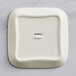A white square Acopa Architect butter dish with black text reading "Acopa Architect"