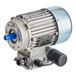 An industrial electric motor with a metal housing and attached wiring, designed for use with the Estella PEM4.