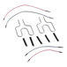 A set of heating elements and wiring components for Estella WBMX2A, WCMX2A, and WSMX2A models.