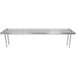 Advance Tabco TS-12-72R 12" x 72" Table Rear Mounted Single Deck Stainless Steel Shelving Unit - Adjustable with 1" Rear Turn-Up Main Thumbnail 1