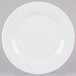 A white Arcoroc Zenix brunch plate with a white rim.