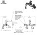 A diagram of a T&S wall mounted pantry faucet with a swing nozzle and garden hose outlet.