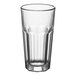 An Acopa Memphis clear glass tumbler.