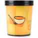 Huhtamaki 71853 Streetside Print 32 oz. Double-Wall Poly Paper Soup / Hot Food Cup with Vented Paper Lid - 250/Case Main Thumbnail 2