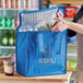 ReBag Reusable Blue Thermal Grocery Shopping Bag - 25/Case Main Thumbnail 1