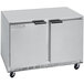 Beverage-Air UCRF50A-1-SA-B 50" Dual Temp Undercounter Refrigerator / Freezer Main Thumbnail 1