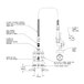 T&S B-0519 Concealed Mixing Faucet with 3" Centers, B-0107 Spray Valve, 68" Hose, Wall Hook, Vacuum Breaker, and Check Valves Main Thumbnail 2