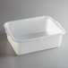 Tablecraft F1537 White 21 1/4" x 15 3/4" x 7" Polyethylene Plastic Bus Tub / Food Storage Box Main Thumbnail 2