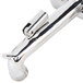 A T&S polished chrome wall mount mop sink faucet with wrist action handles.