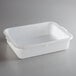 Tablecraft F1529 White 21 1/4" x 15 3/4" x 5" Polyethylene Plastic Bus Tub / Food Storage Box Main Thumbnail 2