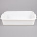Tablecraft 1529N White 21 1/4" x 15 3/4" x 5" Polyethylene Plastic Bus Tub / Food Storage Box Main Thumbnail 2