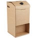 A brown cardboard box with a lid for 10 Sabert 3 gallon beverage dispensers.