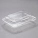 Dart PET32UT1 StayLock 9 3/8 inch x 6 3/4 inch x 2 5/8 inch Clear Hinged PET Plastic Medium Dome Oblong Container - 250/Case
