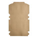 A flat, unfolded kraft paper bakery box designed for cakes or baked goods.