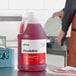 A 1-gallon container of Noble Resolution concentrated dishwashing machine detergent.