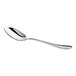 A stainless steel tablespoon or serving spoon with a polished finish and a simple, elegant handle design.