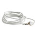 A coiled white cable with a metallic sensor or probe attached at one end.