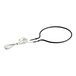 A circular black heating element with attached white electrical wires, shown against a white background.