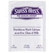 A white Swiss Miss No Sugar Added hot chocolate mix packet with purple text.