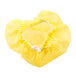 A Royal Paper yellow mesh lemon wedge bag with white edges.