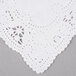 Hoffmaster 310711 10" x 14" White Normandy Lace Paper Placemat with Scalloped Edge - 1000/Case Main Thumbnail 3