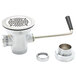 T&S B-3942-XS Rotary Waste Valve with Short Twist Handle and 3" Sink Opening Main Thumbnail 1
