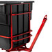 Rubbermaid FG131641BLA Black 1.0 Cubic Yard Towable Trainable Tilt Truck / Trash Cart (2100 lb.) Main Thumbnail 3