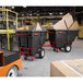 Rubbermaid FG131641BLA Black 1.0 Cubic Yard Towable Trainable Tilt Truck / Trash Cart (2100 lb.) Main Thumbnail 5