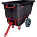 Rubbermaid FG131641BLA Black 1.0 Cubic Yard Towable Trainable Tilt Truck / Trash Cart (2100 lb.) Main Thumbnail 1