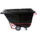 Rubbermaid FG130600BLA Black 0.5 Cubic Yard Tilt Truck / Trash Cart (1400 lb.) Main Thumbnail 4