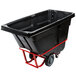 Rubbermaid FG130600BLA Black 0.5 Cubic Yard Tilt Truck / Trash Cart (1400 lb.) Main Thumbnail 2