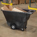 Rubbermaid FG9T1400BLA Black 0.5 Cubic Yard Heavy Duty Tilt Truck / Trash Cart (850 lb.) Main Thumbnail 1