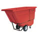 Rubbermaid FG131500RED Red 1.0 Cubic Yard Tilt Truck / Trash Cart (1250 lb.) Main Thumbnail 1