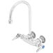 T&S B-0346 Wall Mounted Pantry Faucet with 3 3/8" Adjustable Centers and 5 1/2" Swivel Gooseneck Main Thumbnail 1