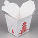 Fold-Pak 26MWPAGODM 26 oz. Pagoda Chinese / Asian Microwavable Paper Take-Out Container - 50/Pack Main Thumbnail 3