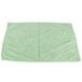 A green Unger SmartColor medium-duty microfiber cleaning cloth on a white background.