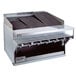 A Bakers Pride stainless steel heavy duty radiant charbroiler with 10 burners.