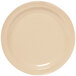 A tan GET SuperMel plate with a white rim.