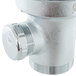 A stainless steel T&S vandal resistant waste drain valve with a lever handle.