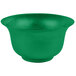 A green Tablecraft cast aluminum tulip bowl.