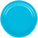Creative Converting 793131B 7" Turquoise Blue Paper Plate - 240/Case Main Thumbnail 2