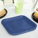 Creative Converting 453278 7" Navy Blue Square Paper Plate - 180/Case Main Thumbnail 3