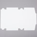 A flat, unfolded white cardboard sheet designed to be assembled into a 12" x 12" x 6" cake or bakery box.